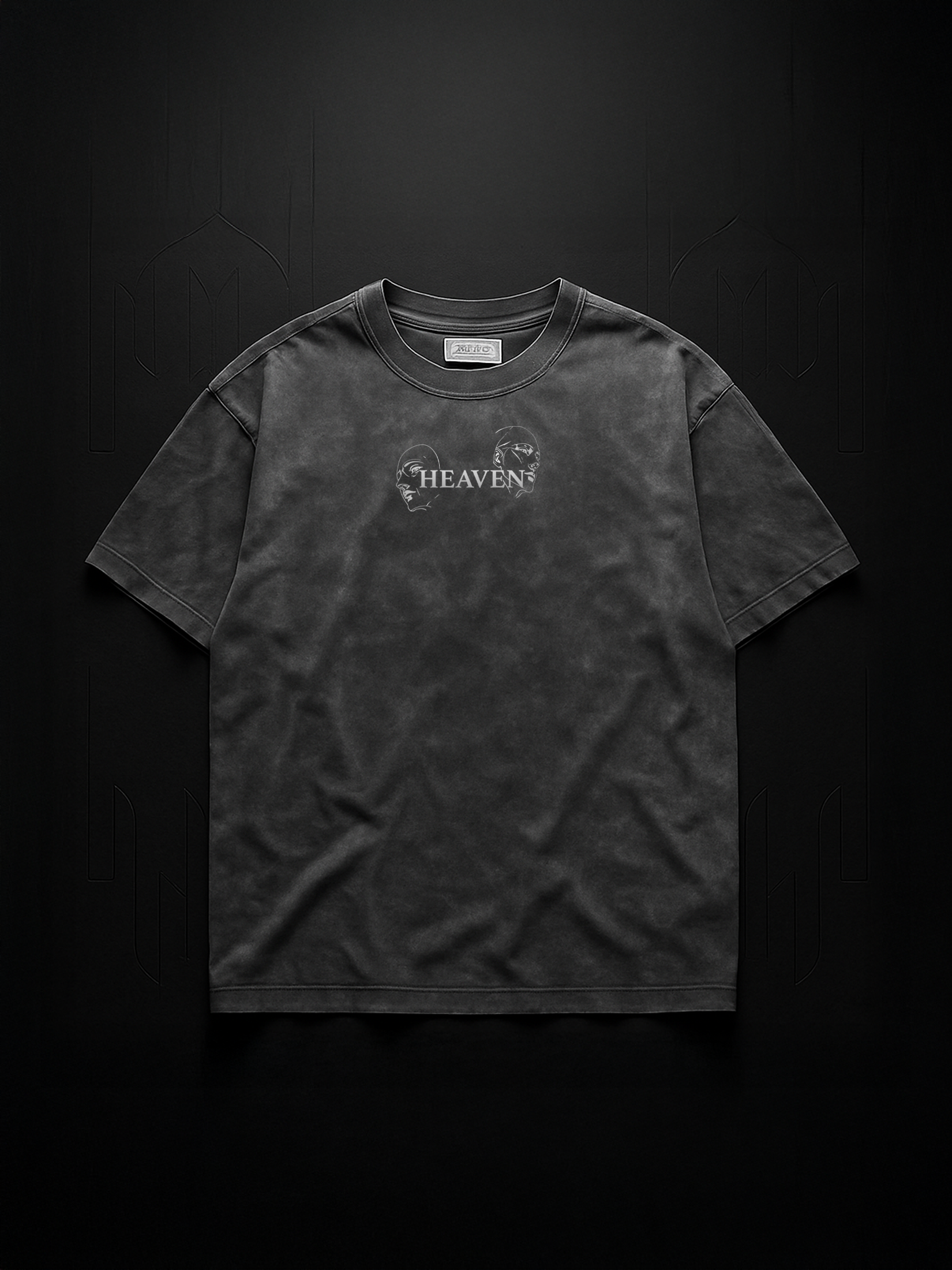 “Without Presence” Acid-Washed Oversized T-shirt