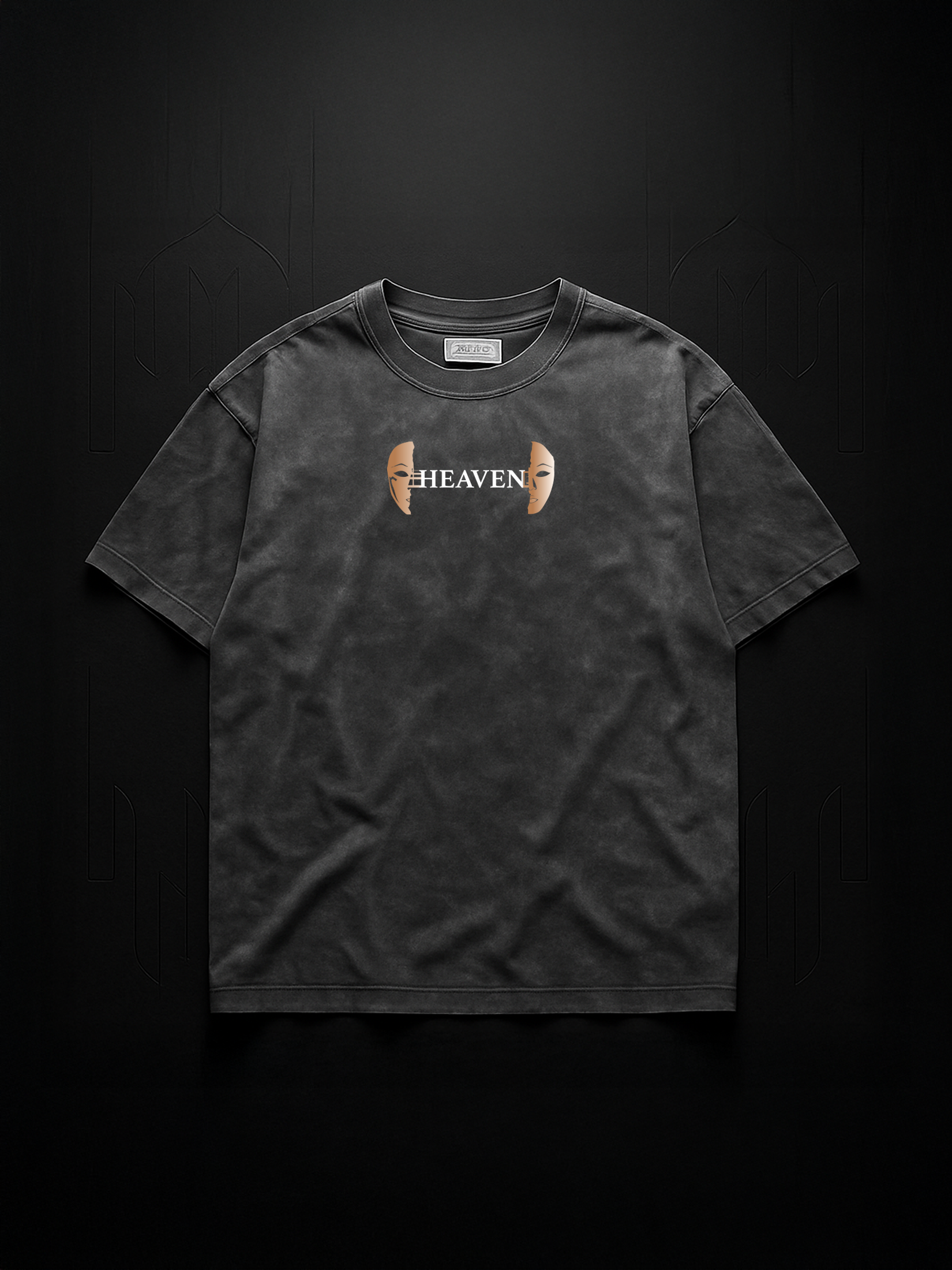 “Core Reflection” Acid-Washed Oversized T-shirt