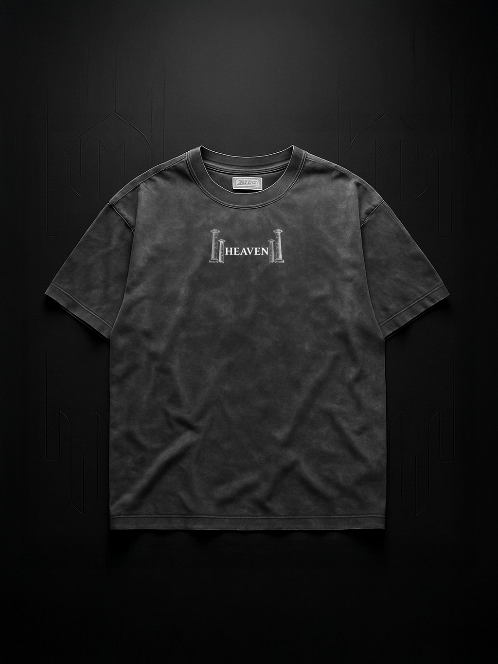 “Ascend Through Light” Acid-Washed Oversized T-shirt