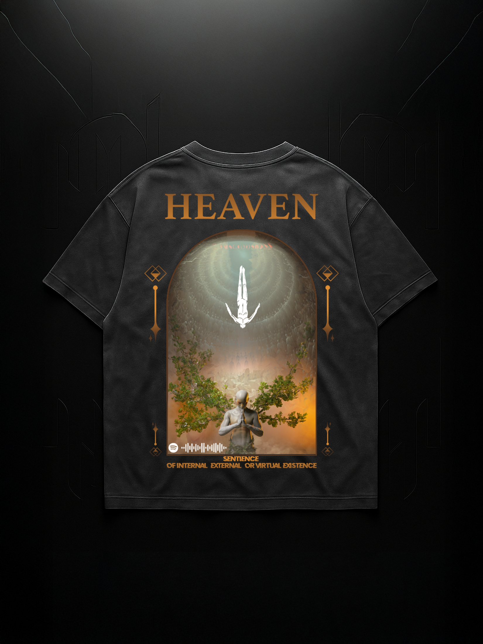 “Sentience” Acid-Washed Oversized T-shirt